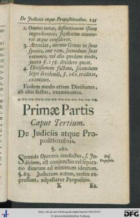 Cap. III. De Judiciis atque Propositionibus.