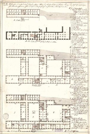 Fink, Johann Lorenz; Banz; Kloster Banz - Grundrisse