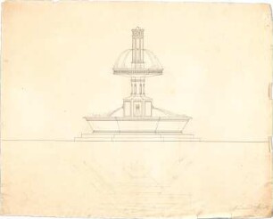 Speeth, Ferdinand; Brunnen - Teilgrundriss, Ansicht