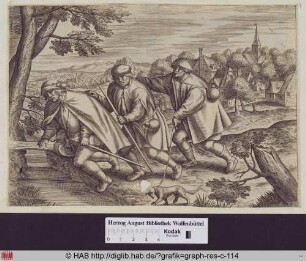 Gleichnis von den Blinden, frei nach dem "Blindenzug" von P.Brueghel d.Ä..