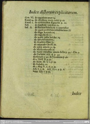 Index Dictorum explicatorum