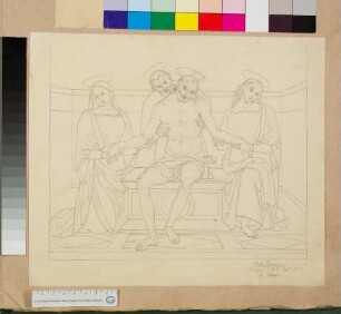 Pietà nach Peruginos Polyptychon für San Agostino in Perugia