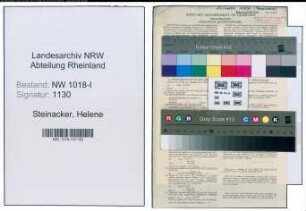 Entnazifizierung Helene Steinacker , geb. 25.07.1908 ()