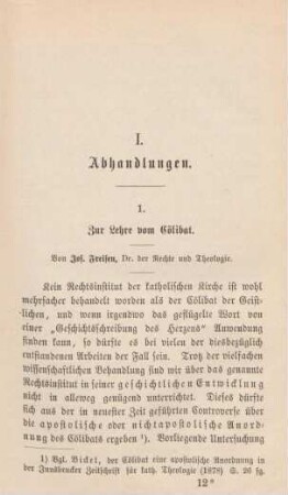179-201 Die Lehre vom Cölibat
