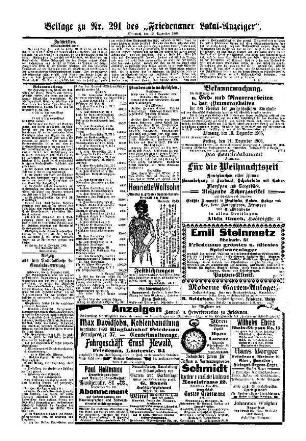 Beilage zu Nr. 291