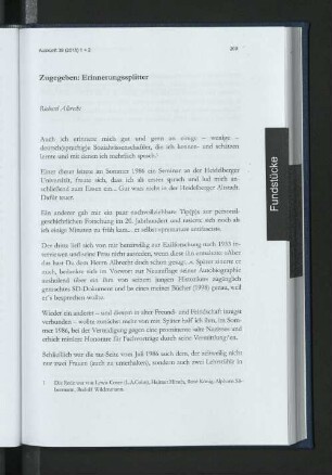 Fundstücke