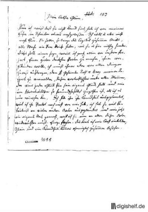 109: Brief von Karl Wilhelm Ramler an Johann Wilhelm Ludwig Gleim
