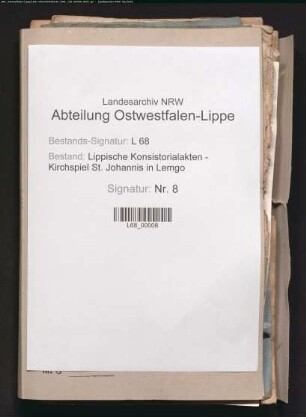Einkünfte und Besitzungen von Kirche und Pastorei: Register und Verzeichnisse, Kirchen- und Armenrechnungen, Visitationsrechnung (1618), Geld- und Kornrechnungen