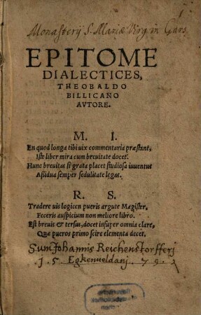 Epitome Dialectices