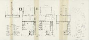 Grundriss: Tiefkeller, Kellergeschoß, Erdgeschoß, Obergeschoß ; Lageplan