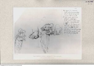 Rafael von Urbino und sein Vater Giovanni SantiTeil 3: Atlas (Abbildungen)Faksimile eines Sonetts von Rafael; (Taf. XII) - J. D. Passavant, Rafael von Urbino