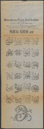 Plancha número 23.