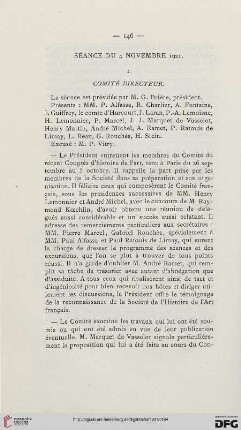 Séance du 4 novembre 1921