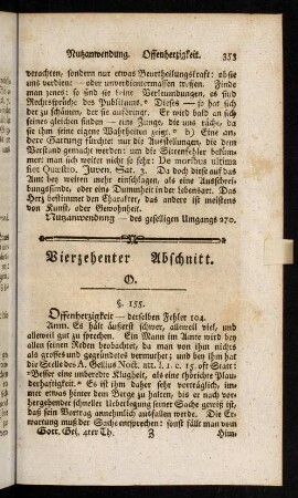 353-367, Vierzehenter Abschnitt; Fünfzehenter Abschnitt; Sechzehenter Abschnitt; Siebenzehenter Abschnitt