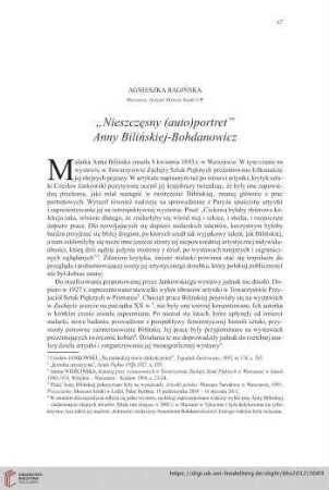 74: "Nieszczęsny (auto)portret" Anny Bilińskiej-Bohdanowicz