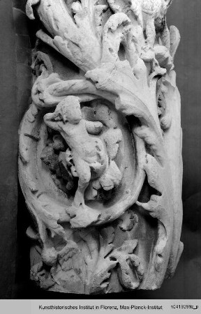 Fragment der nördlichen Rankensäule vom Hauptportal des Domes