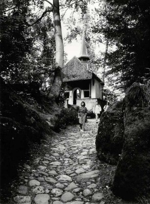 Die Hohle Gasse mit der Tellkapelle bei Küßnacht, Vierwaldstätter See