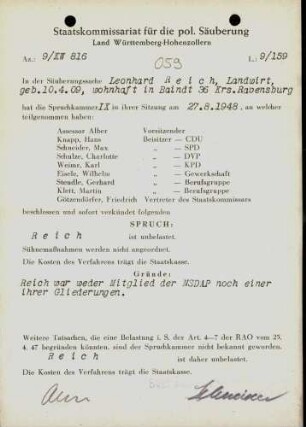 Reich, Leonhard