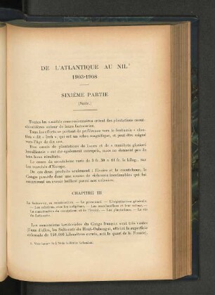 De l'Atlantique au Nil 1903-1908