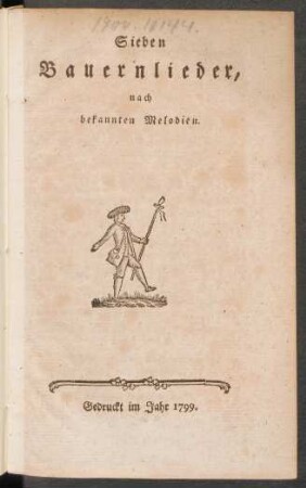 Sieben Bauernlieder, nach bekannten Melodien