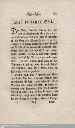 Der reizende Stil.