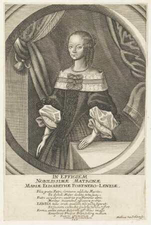 Bildnis der Maria Elisabetha Portnerus-Lenzia