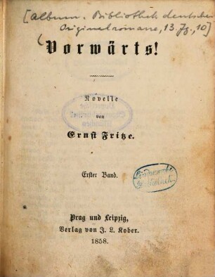 Vorwärts! : Novelle, 1