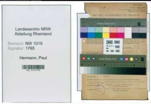 Entnazifizierung Paul Hermann , geb. 25.07.1899 (Werkleiter)