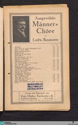 Dich, mein Schwarzwald grüßt mein Sang!