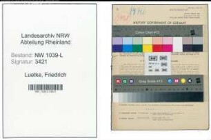 Entnazifizierung Friedrich Luetke , geb. 19.11.1889 (Postarbeiter)
