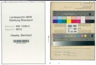 Entnazifizierung Bernhard Haseke , geb. 16.05.1907 (Gemeindesekretär)
