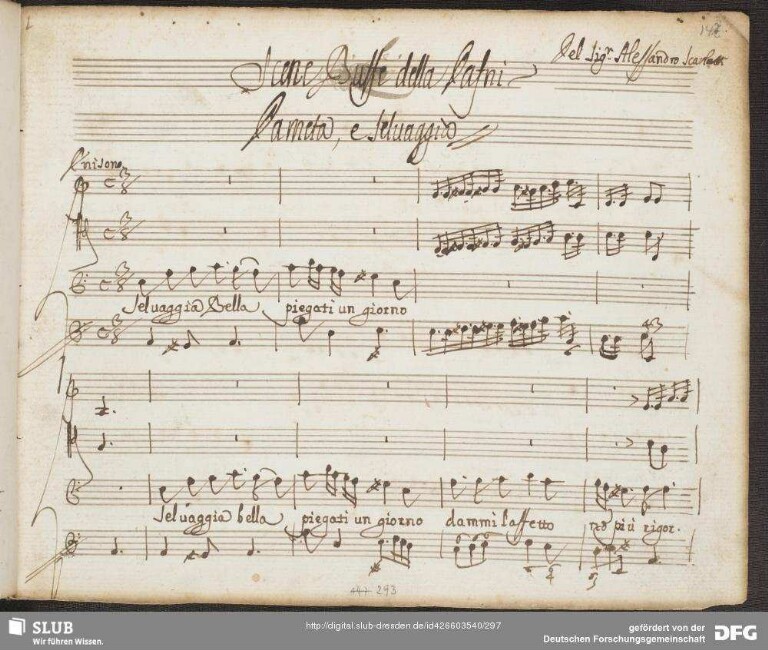 Alessandro Scarlatti - Dameta e Selvaggia