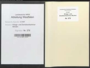 Amt Hausberge - Vogtei Landwehr - Bauerschaft Uffeln: Unterlagen der Revisionskommission