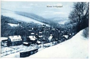 Kipsdorf. Blick auf Kipsdorf im Winter