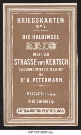 7: Die Halbinsel Krim : nebst der Strasse von Kertsch