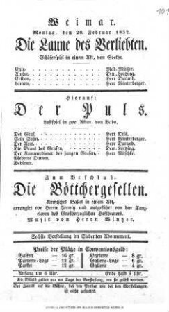 Die Laune des Verliebten