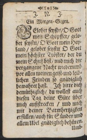 [Tägliche Gebet].