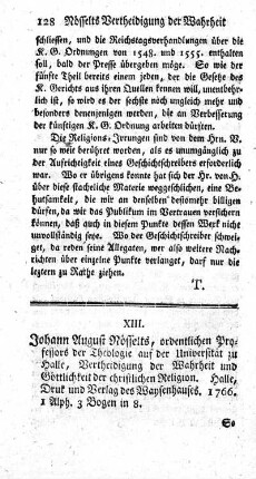 Vertheidigung der Wahrheit und Göttlichkeit der christlichen Religion.