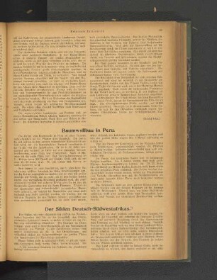Der Süden Deutsch-Südwestafrikas.