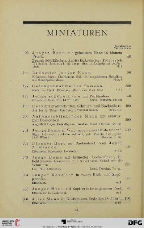 Miniaturen (Nr. 195-210)