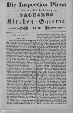 Liebstadt : 10. Lieferung