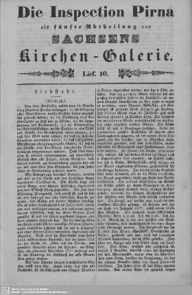 Liebstadt : 10. Lieferung