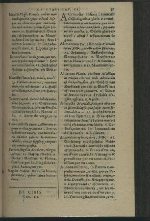 De Cibis. Cap. XI