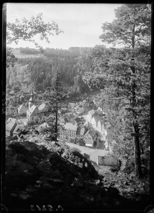 Berneck im Fichtelgebirge. Ortsansicht