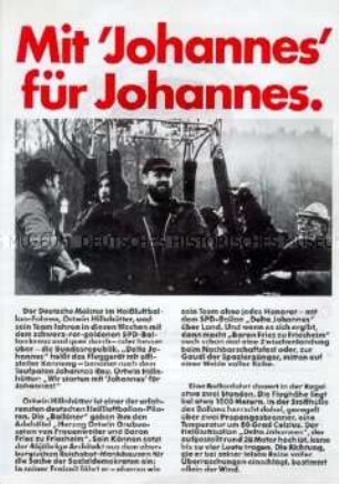 Propagandaflugblatt der SPD zur Bundestagswahl 1987