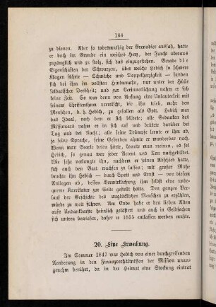 20. Eine Erweckung
