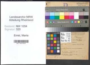 Entnazifizierung Maria Ernst , geb. 11.02.1898 ()