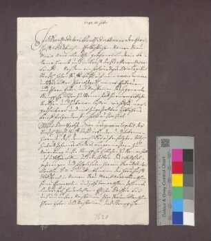 Lehnrevers des Franz Anton Blanck gegenüber dem Basler Domkapitel über ein Gut zu Steinenstadt.