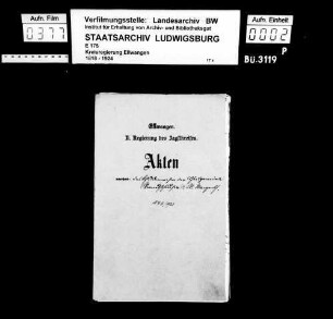 Schuldenwesen der Teilgemeinden Wermutshausen und Ebertsbronn, Gesamtgemeinde Wermutshausen