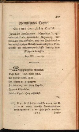 Neunzehntes Capitel, Vier und zwanzigstes Orakel